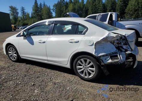 2012 Honda Civic Ex из США, поврежденный, VIN 2HGFB2F8XCH324281